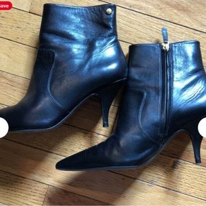 Tori Burch Black Leather Booties